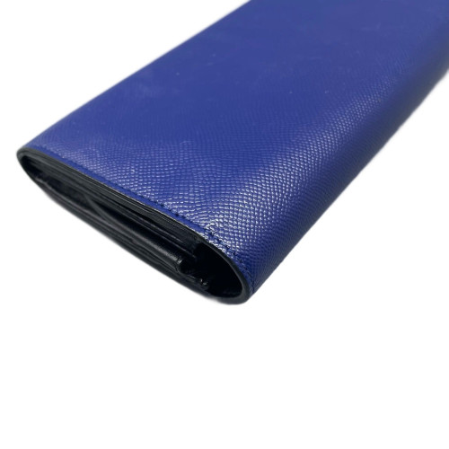 Dior Lady Dior Continental Wallet  Grained Calfskin Blue