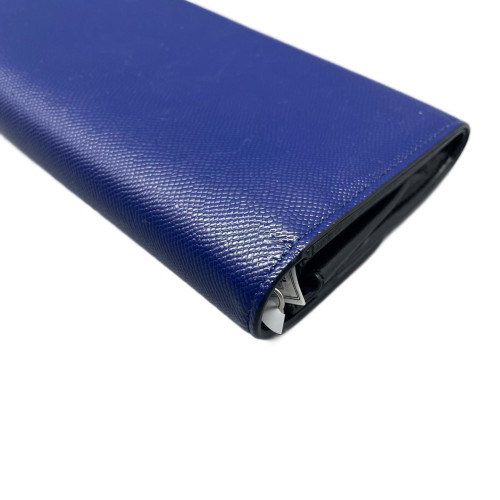Dior Lady Dior Continental Wallet  Grained Calfskin Blue