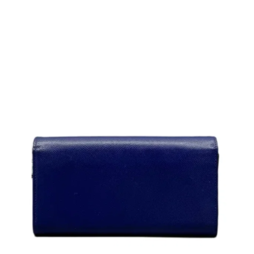 Dior Lady Dior Continental Wallet  Grained Calfskin Blue