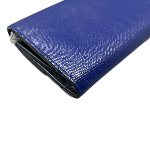 Dior Lady Dior Continental Wallet  Grained Calfskin Blue