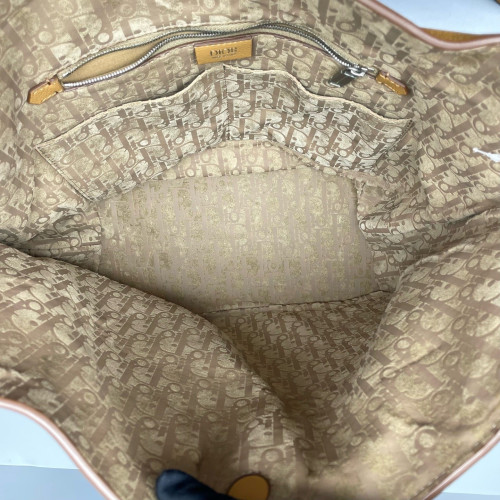 Dior Bucket Grained Calfskin Yellow