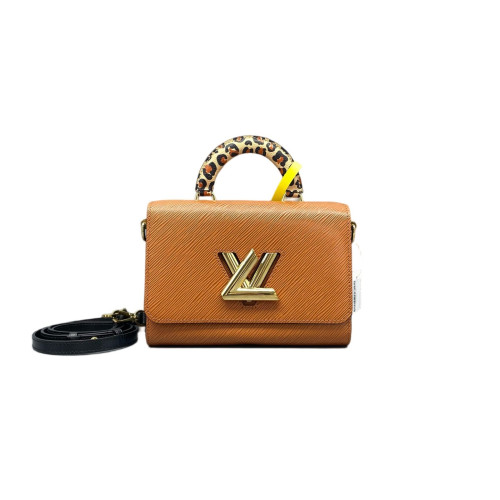 Louis Vuitton Twist Top Handle MM Epi Brown Black