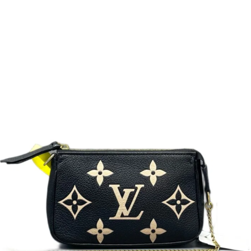 Louis Vuitton Mini Pochette Accessories Empreinte Monogram Giant Black White