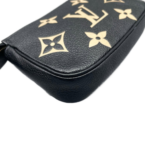 Louis Vuitton Mini Pochette Accessories Empreinte Monogram Giant Black White