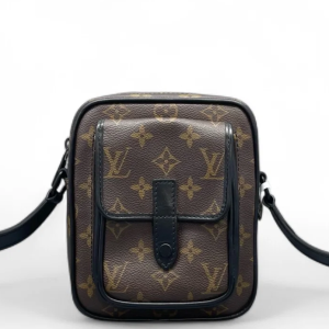 Louis Vuitton Christopher Wearable Wallet Monogram Brown Black