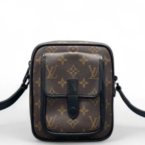 Louis Vuitton Christopher Wearable Wallet Monogram Brown Black