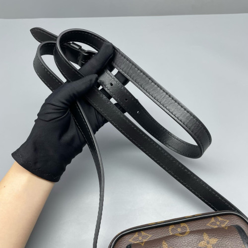 Louis Vuitton Christopher Wearable Wallet Monogram Brown Black