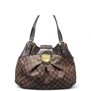 Louis Vuitton Sistina Shoulder Bag GM Damier Ebene Brown