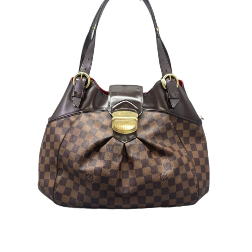 Louis Vuitton Sistina Shoulder Bag GM Damier Ebene Brown