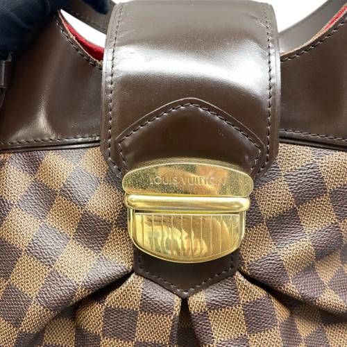 Louis Vuitton Sistina Shoulder Bag GM Damier Ebene Brown