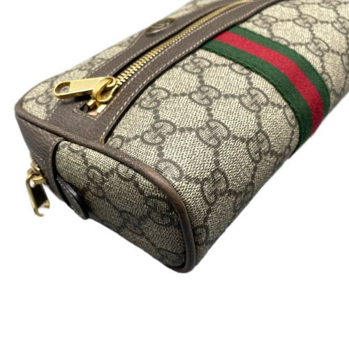 Gucci Web Small Ophidia Belt Bag GG Monogram Beige Ebony