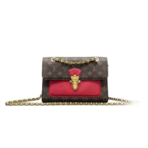 Louis Vuitton Victoire Monogram Red Brown