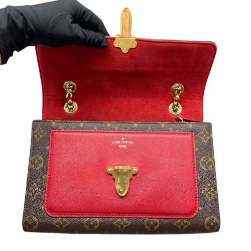 Louis Vuitton Victoire Monogram Red Brown