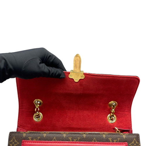 Louis Vuitton Victoire Monogram Red Brown