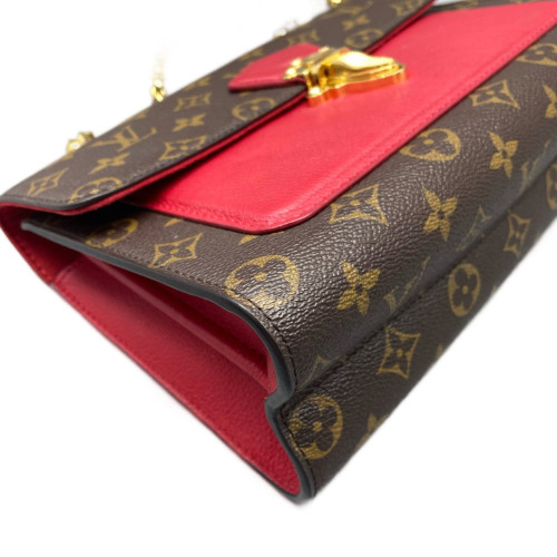 Louis Vuitton Victoire Monogram Red Brown