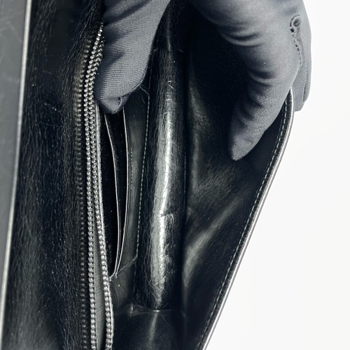 Miu Miu Wallet On Chain WOC Lambskin Black