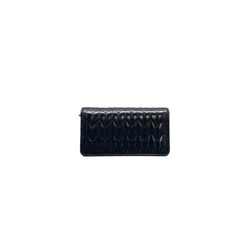 Miu Miu Wallet On Chain WOC Lambskin Black