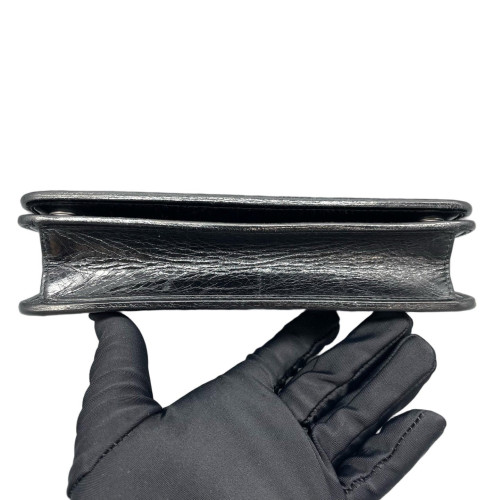 Miu Miu Wallet On Chain WOC Lambskin Black
