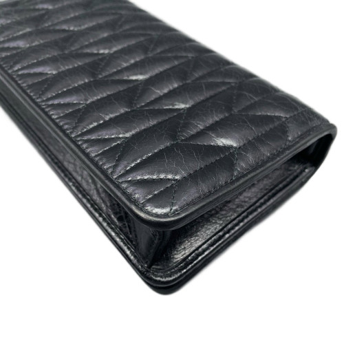 Miu Miu Wallet On Chain WOC Lambskin Black