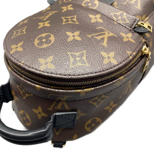 Louis Vuitton Palm Springs Backpack Mini Monogram Brown Black