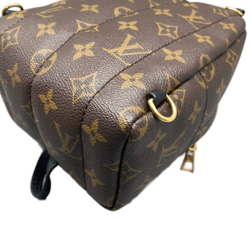 Louis Vuitton Palm Springs Backpack Mini Monogram Brown Black