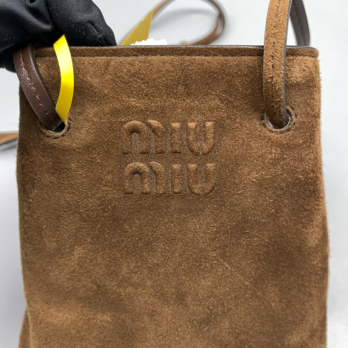 Miu Miu Bucket Suede Brown Miu Miu Bucket Suede Brown