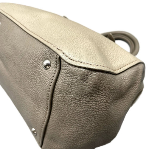 Miu Miu Two-Way Bag Grained Calfskin Grey