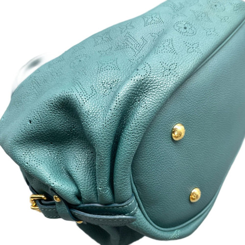 Louis Vuitton Mahina L Calfskin Green