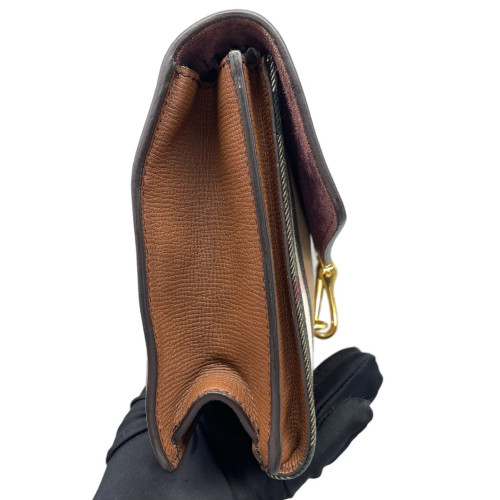 Burberry Small Macken Crossbody Bag House Check Calfskin Brown