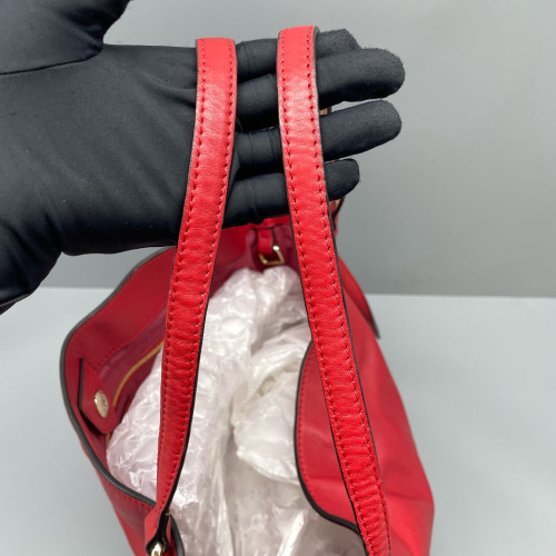 Burberry Small Canterbury Tote Calfskin Red