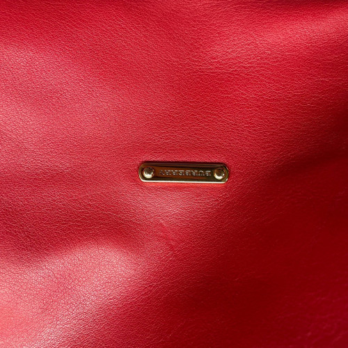 Burberry Small Canterbury Tote Calfskin Red