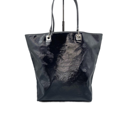 Gucci Tote Bag Coated Canvas Black