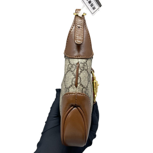Gucci Web Mini Jackie 1961 Hobo Guccissima Camel Beige Gucci Web Mini Jackie 1961 Hobo Guccissima Camel Beige