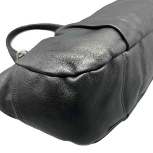 Prada Shoulder Bag Calfskin Black