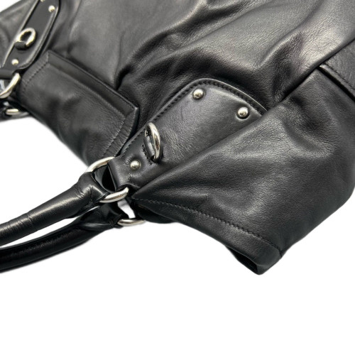 Prada Shoulder Bag Calfskin Black