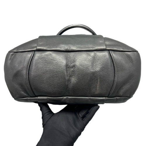 Prada Shoulder Bag Calfskin Black