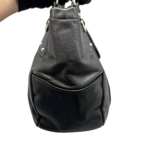 Prada Shoulder Bag Calfskin Black