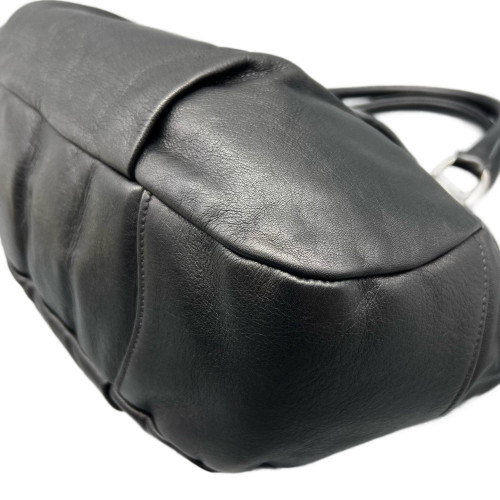 Prada Shoulder Bag Calfskin Black
