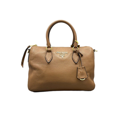 Prada Handbag Vitello Phenix Brown