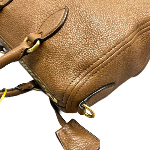 Prada Handbag Vitello Phenix Brown