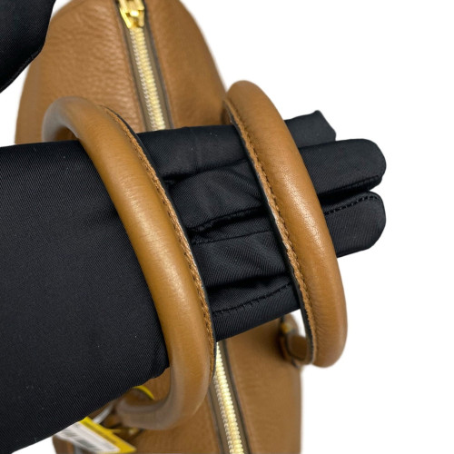 Prada Handbag Vitello Phenix Brown