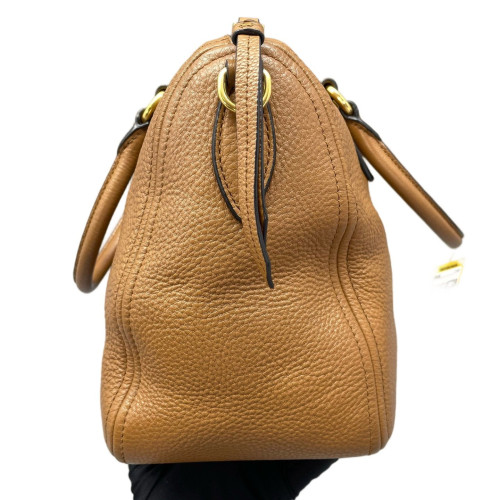 Prada Handbag Vitello Phenix Brown
