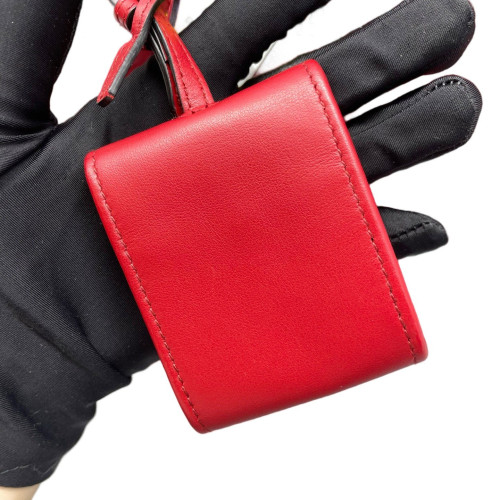 Prada Handbag Saffiano Calfskin Red