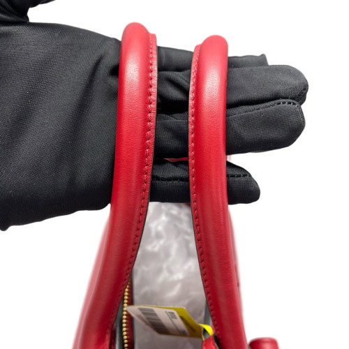 Prada Handbag Saffiano Calfskin Red