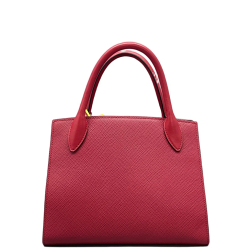 Prada Handbag Saffiano Calfskin Red