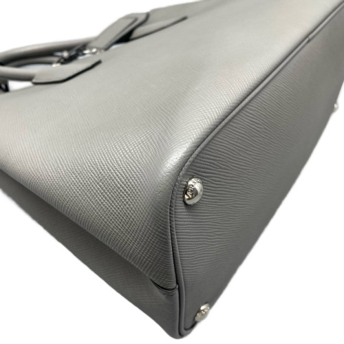 Prada Medium Double Bag Saffiano Calfskin Grey