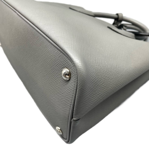 Prada Medium Double Bag Saffiano Calfskin Grey