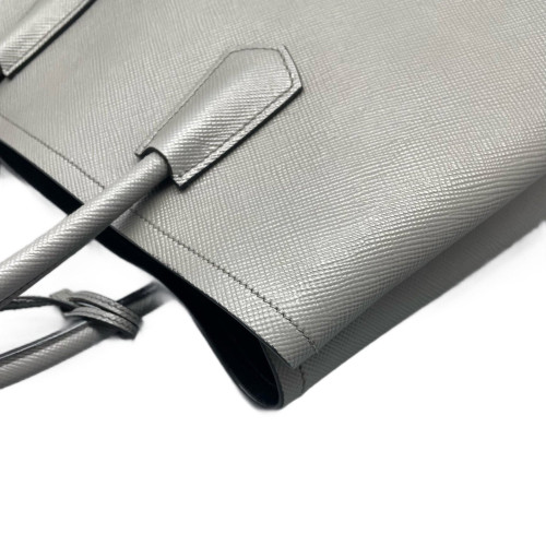 Prada Medium Double Bag Saffiano Calfskin Grey