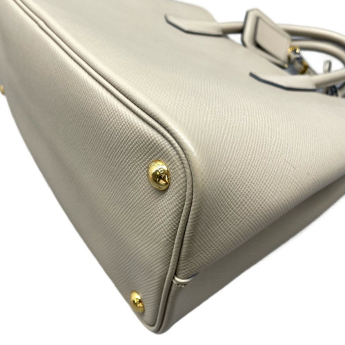 Prada Medium Double Bag Saffiano Calfskin Beige