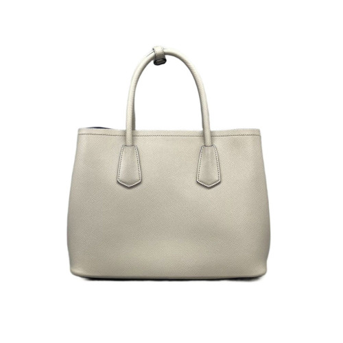 Prada Medium Double Bag Saffiano Calfskin Beige